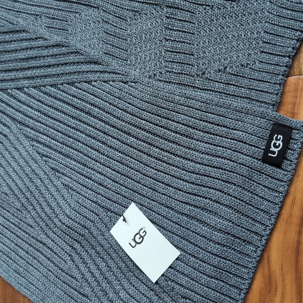 Ugg Australia Ribbed Knit Long Length Scarf Nwt ❤️ - Picture 3 of 7